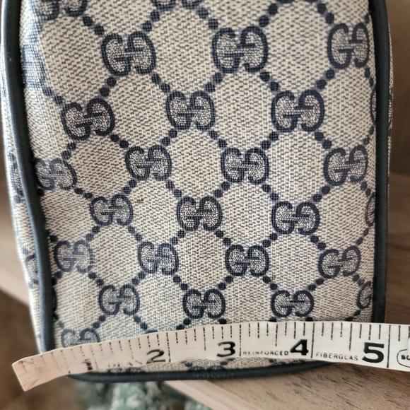 Vintage Gucci Accessory Collection 80s Boston Bag Monogram Leather Purse - Picture 13 of 13